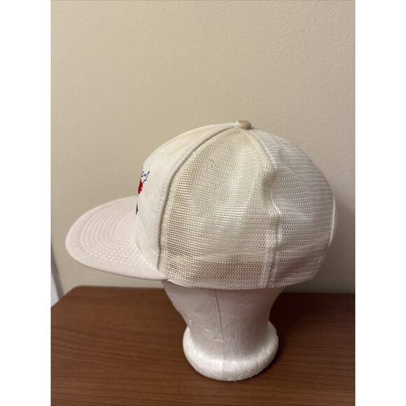 Vintage Pepsi Hat Cap Snapback White Trucker Cola USA America 80s 90s Embroider - Picture 4 of 12